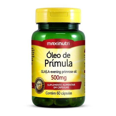 Suplemento Alimentar Óleo de Prímula 500Mg Com 60 Cápsulas Maxinutri