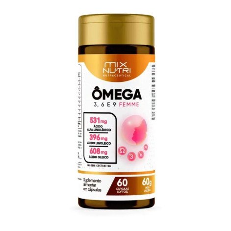 Nutraceutical Omega 3-6-9 Femme 60 Cápsulas Mix Nutri