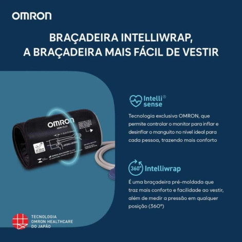 Monitor de Pressão Arterial de Braço Omrom HEM-7156T