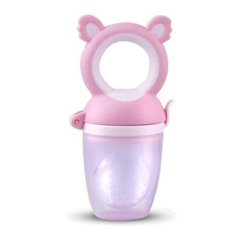 Porta Frutinhas Silicone Babydeas Rosa