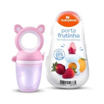 Porta Frutinhas Silicone Babydeas Rosa Porta Frutinhas Silicone Babydeas Rosa