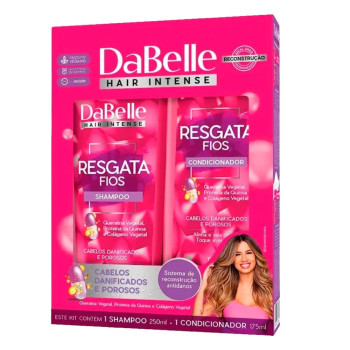 Kit Shampoo + Condicionador Dabelle Resgata Fios 250ML+175ML