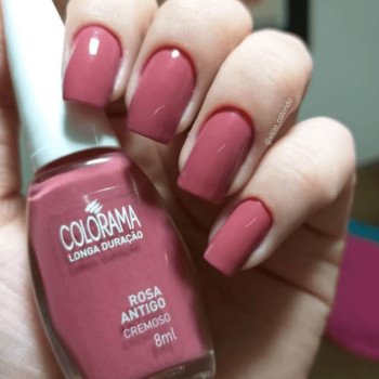 Esmalte Cremoso Colorama Rosa Floral 8Ml