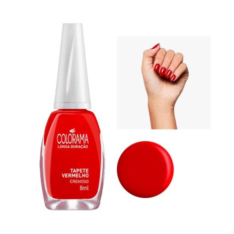 Esmalte Colorama Cremoso Tapete Vermelho 8 Ml