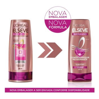 Condicionador L'oréal Paris Elseve Quera-liso Liso Com Escova 400ml