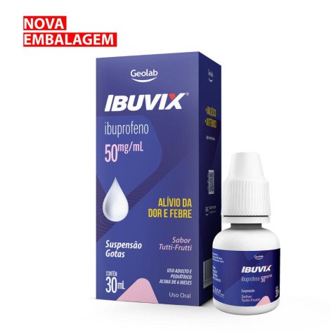 Ibuvix 50mg/ml Solução Oral Gotas 30ml Geolab
