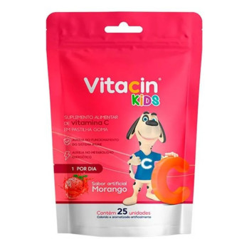Vitacin Kids 30Mg C/25 Gomas Morango (Geolab)