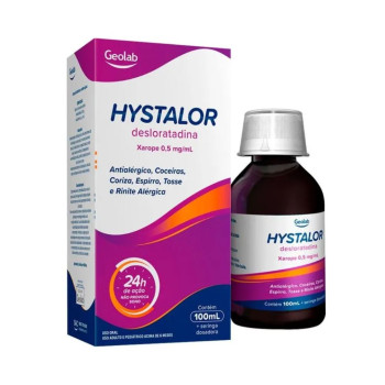 Hystalor Desloratadina 0,5mg/mL Xarope + 1 seringa dosadora 100mL Geolab