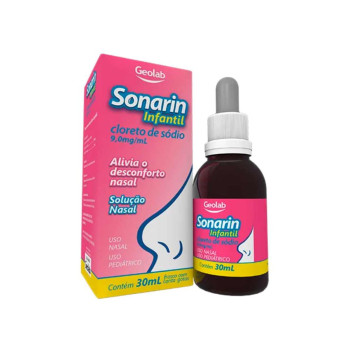 Sonarin Infantil Cloreto de Sódio 9mg/ml Solução Nasal 30ml