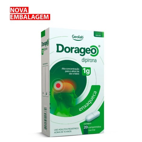 Dorageo 1g 20 Comprimidos Dipirona Geolab