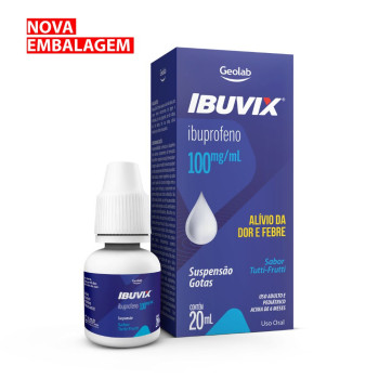 Ibuvix Gotas Sol Oral 100mg/20mL Ibuprofeno Geolab Similar