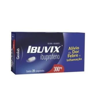Ibuvix 300mg com 20 comprimidos Geolab
