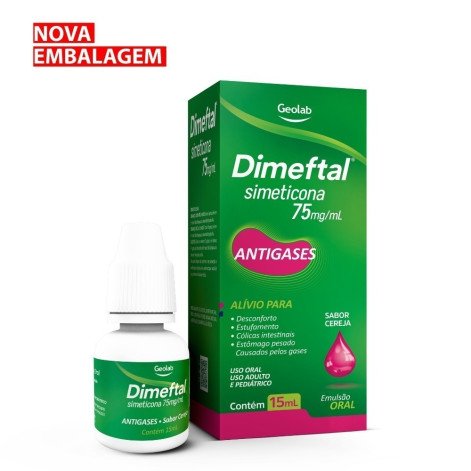 Dimeftal Simeticona 75mg/mL Solução Oral 15mL Geolab Similar