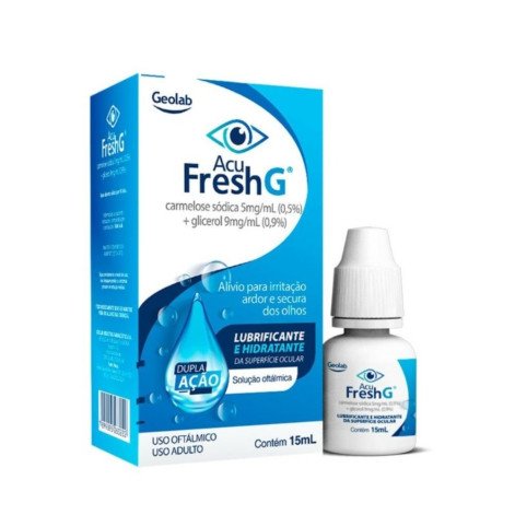 Acu Fresh G 5mg/ml + 9mg/ml Geolab Solução Oftálmica 15ml