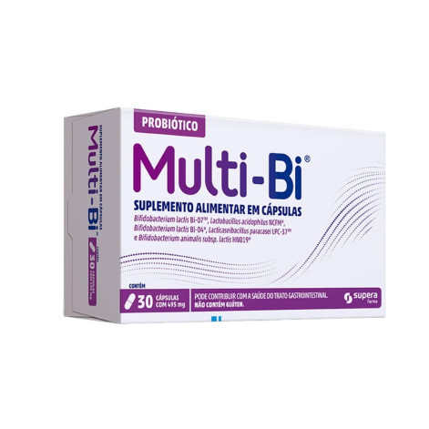 Probiótico Multi-Bi com 30 Cápsulas