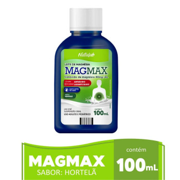 Leite de Magnésia Magmax Sabor Hortelã Frasco 100ml