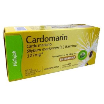 Cardomarin Silimarina 127Mg com 20 Comprimidos Natulab