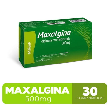 Maxalgina Dipirona Monoidratada 500mg 30 Comprimidos