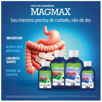 Leite de Magnésia Magmax Sabor Hortelã 300ml