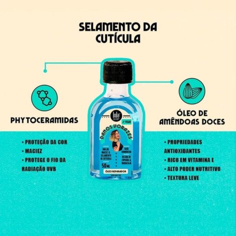 Óleo Capilar Reparador Lola Cosmetics Danos Vorazes 50ml