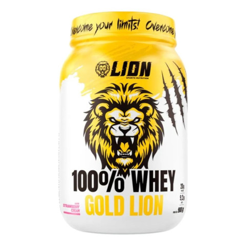100% Whey Lion Strawberry Cream 900G