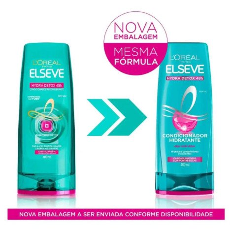Condicionador Elseve Hydra Detox 48h Reequilibrante 400ml