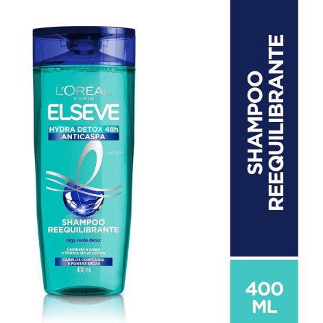 Shampoo L'Oréal Paris Elseve Hydra-Detox Anti-Caspa 400ml