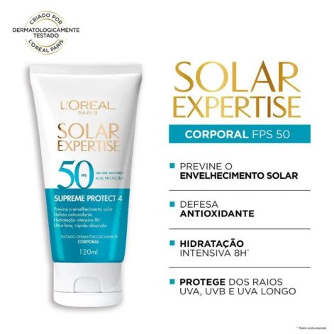 Protetor Solar FPS 50 L'Oreal Solar Expertise Supreme 120ml