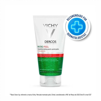Shampoo Anticaspa Vichy Dercos Micro Peel Microesferas Eesfoliantes 150ml