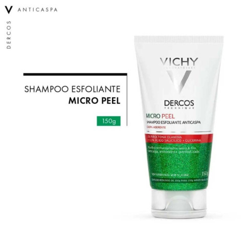 Shampoo Anticaspa Vichy Dercos Micro Peel Microesferas Eesfoliantes 150ml