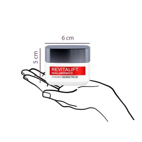 Creme Facial Anti-Idade L'Oréal Paris Revitalift Hialurônico Diurno FPS20 49g