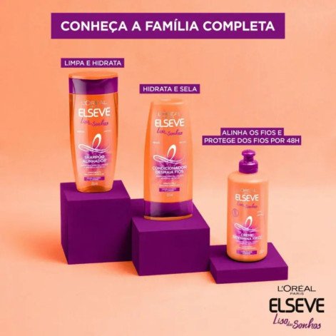 Creme para Pentear L'Oréal Paris Elseve Liso dos Sonhos 250ml