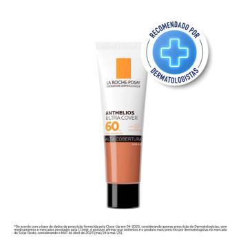 Protetor Solar Facial La Roche-Posay Anthelios Ultra Cover FPS 60 Cor 5.0 Proteção Total para Tom Escuro 30g