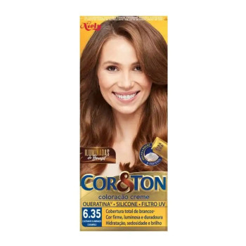 Tinta Cor E Ton Castanho Iluminado Caramelo 6.35