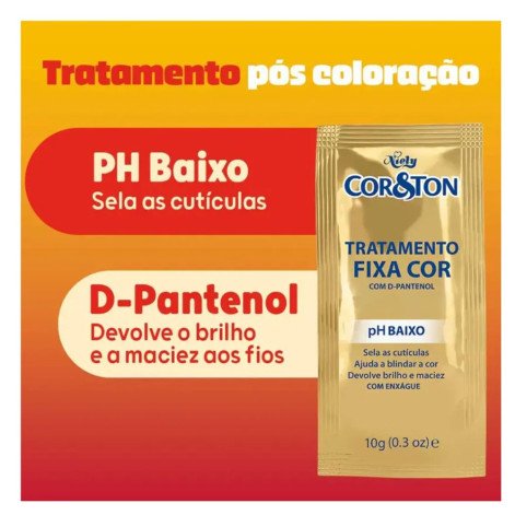 Tinta de Cabelo Permanente Cor&Ton 6.41 Castanho Iluminado Café