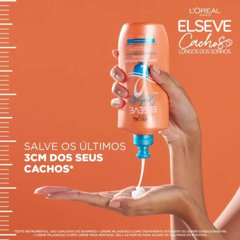 Creme para Pentear Cabelo Cacheado L'Oréal Paris Elseve Cachos Longos dos Sonhos 250ml