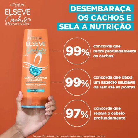 Condicionador Selador L'Oréal Paris Elseve Cachos Longos dos Sonhos 400ml