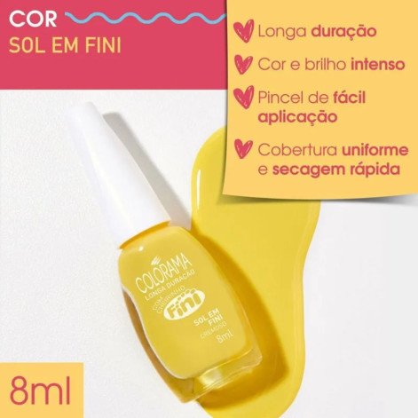 Esmalte Cremoso Colorama Coleção Fini - Sol Em Fini 8ml