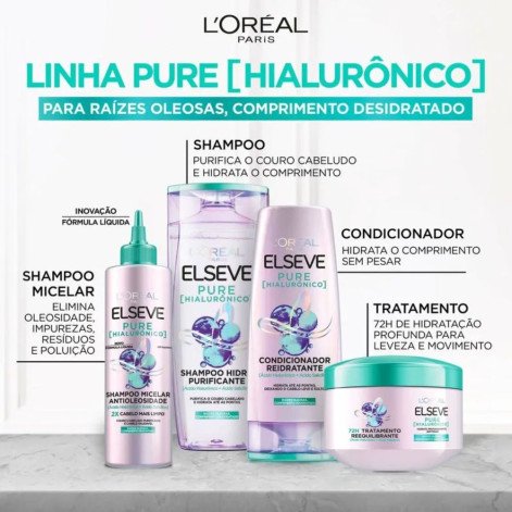 Creme de Tratamento L'Oréal Paris Elseve Pure Hialurônico 300g