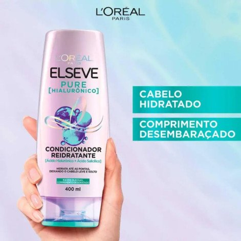 Condicionador L'Oréal Paris Elseve Pure Hialurônico 400ml