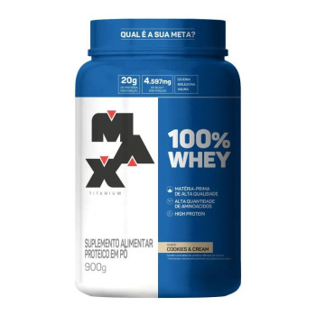 100% Pure Whey Pote 900G Cookies And Cream