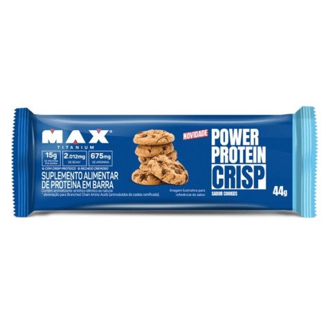 Power Protein Crisp Barra Max Titanium Sabor Cookies 44g