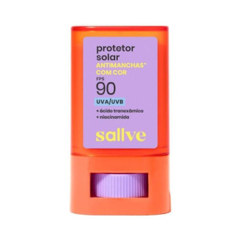 Protetor Solar Facial Bastão Sallve Antimanchas FPS90 COR 2 15g