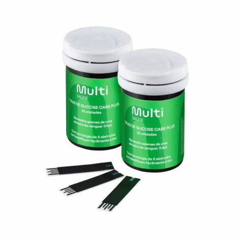 Kit de Tiras para Glicemia Glicocheck HC489 50 unidades