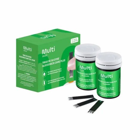 Kit de Tiras para Glicemia Glicocheck HC489 50 unidades