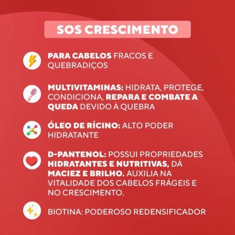 Máscara Capilar Dabelle 400G Sos Crescimento