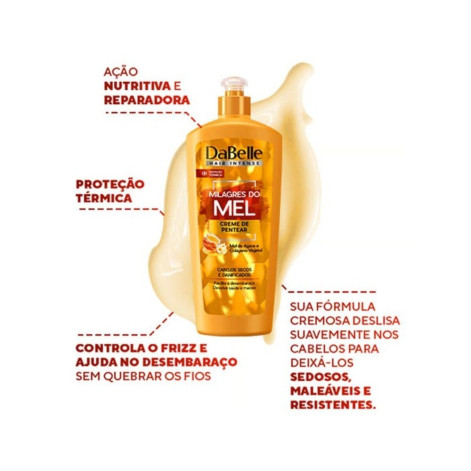 Creme De Pentear Dabelle 270g Milagres Do Mel