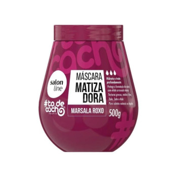Máscara Matizadora Todecacho Marsala Roxo Salon Line