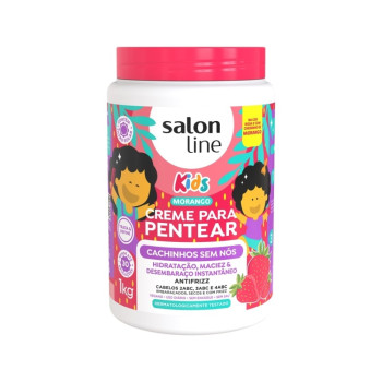 Creme Para Pentear Morango Kids Cachinhos sem Nós 1kg