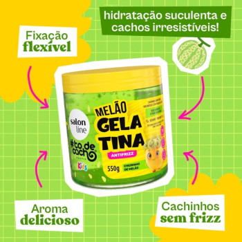 Gelatina Salon Line Todecacho Kids Melao 550G